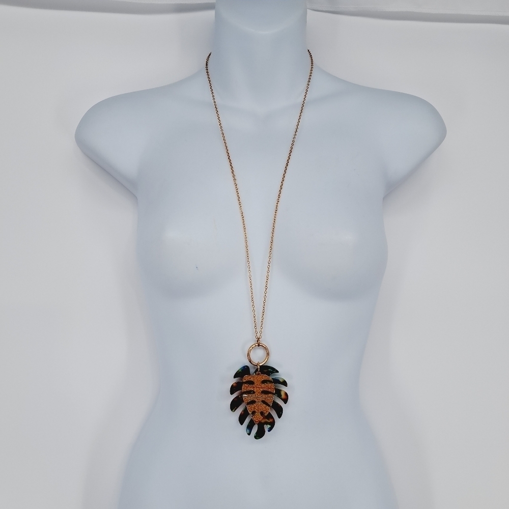Versona Multicolored‎ Tropical Parokeet Statement Long Necklace